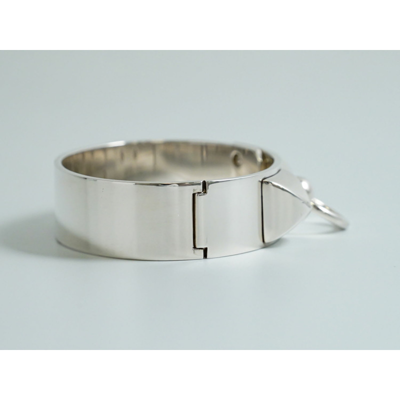 正品愛馬仕 HERMES Collier de Chien MM 手鐲手鐲 Ag925 銀銀 Collier de Chien 配件珠寶二手-3