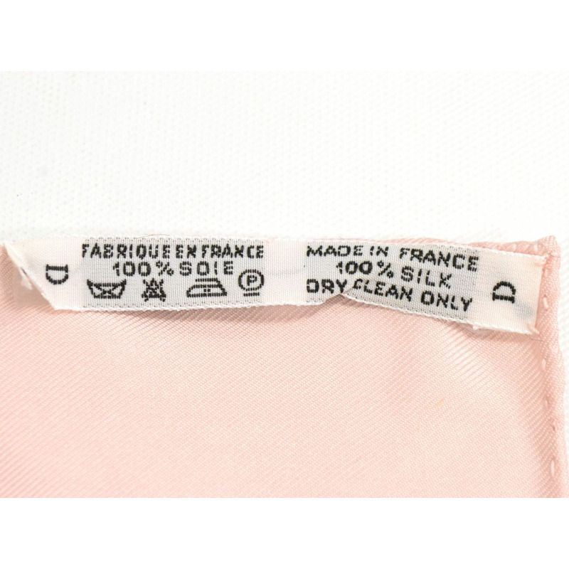 真正的愛馬仕 HERMES 圍巾 Carre Carre 90 彈簧彈簧圍巾披肩頭巾絲綢粉紅色白色服裝配件使用-7