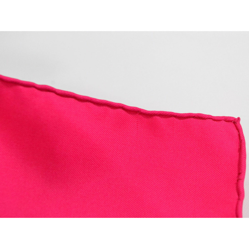 真正的愛馬仕 HERMES 圍巾 Carre Carre 90 CHASSES EXOTIQUES 異國情調的狩獵圍巾披肩頭巾絲綢粉紅色米色藍色服裝配件使用-5