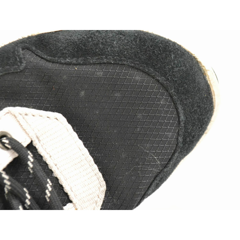 真正的教練教練城市鞋底賽跑者運動鞋 42 麂皮皮革尼龍黑色 G4941 男士鞋鞋二手-4