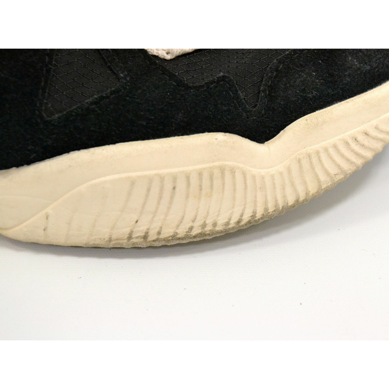 真正的教練教練城市鞋底賽跑者運動鞋 42 麂皮皮革尼龍黑色 G4941 男士鞋鞋二手-6