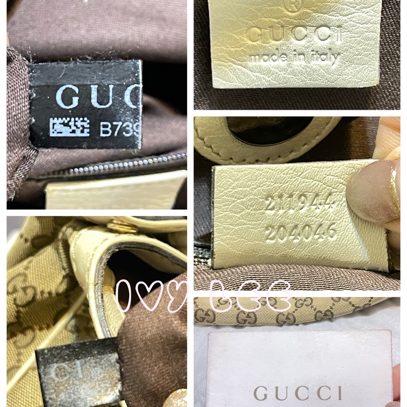 GUCCI 古馳 女用 211944 米白色手提包 肩背包 二手精品-2