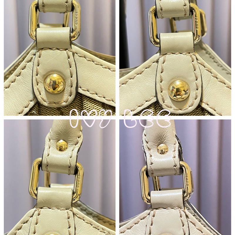 GUCCI 古馳 女用 211944 米白色手提包 肩背包 二手精品-3