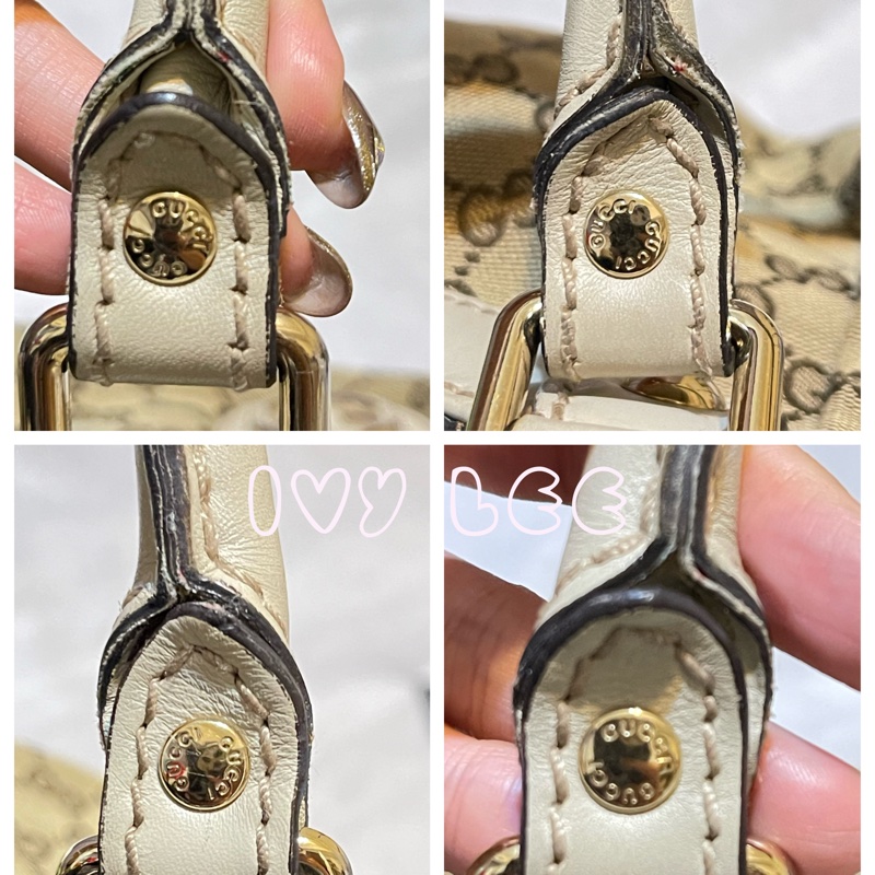 GUCCI 古馳 女用 211944 米白色手提包 肩背包 二手精品-5