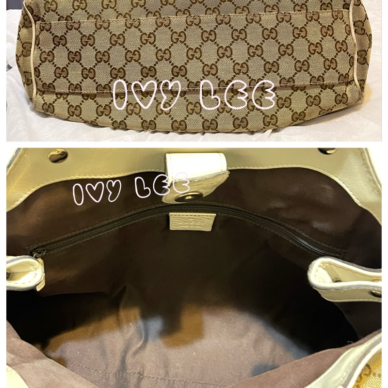 GUCCI 古馳 女用 211944 米白色手提包 肩背包 二手精品-8