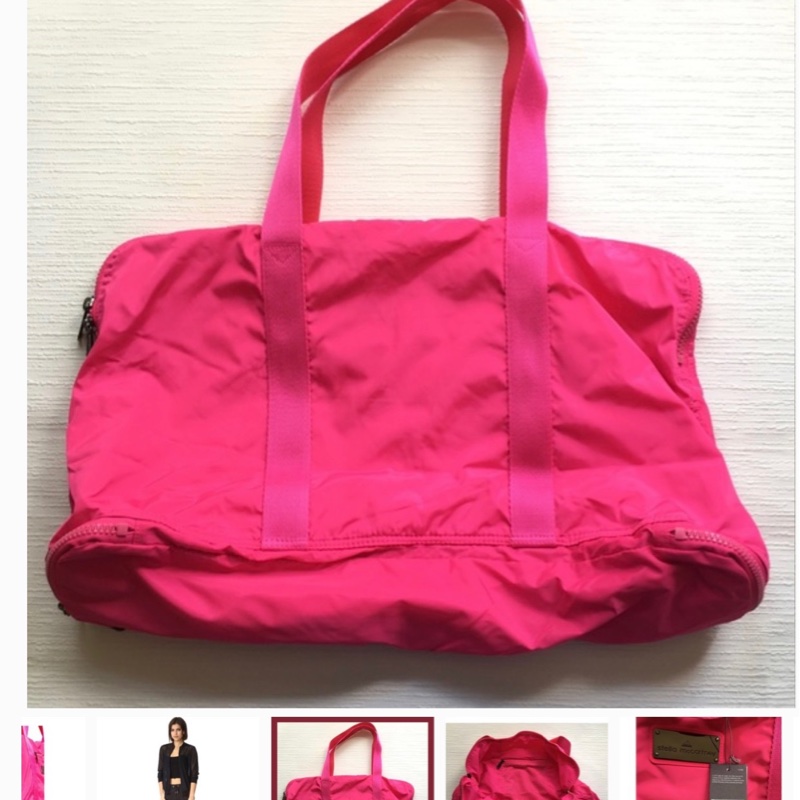 adidas by Stella McCartney 黑色瑜珈包/健身包/旅行包Black Yoga Bag-4