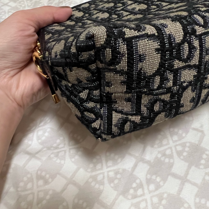 Dior 老花化妝包改造斜背包-3