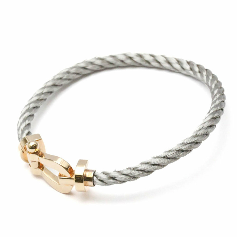 【日本直送】Fred Force 10 大號款玫瑰金 (18K)，不銹鋼無石吊飾手鍊玫瑰金-0