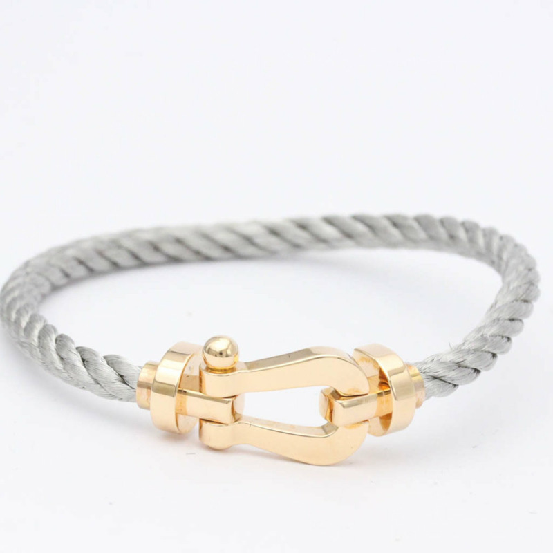 【日本直送】Fred Force 10 大號款玫瑰金 (18K)，不銹鋼無石吊飾手鍊玫瑰金-1