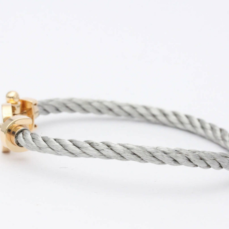 【日本直送】Fred Force 10 大號款玫瑰金 (18K)，不銹鋼無石吊飾手鍊玫瑰金-2