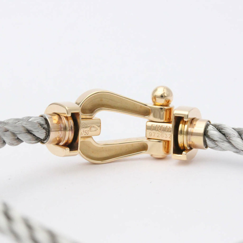 【日本直送】Fred Force 10 大號款玫瑰金 (18K)，不銹鋼無石吊飾手鍊玫瑰金-7