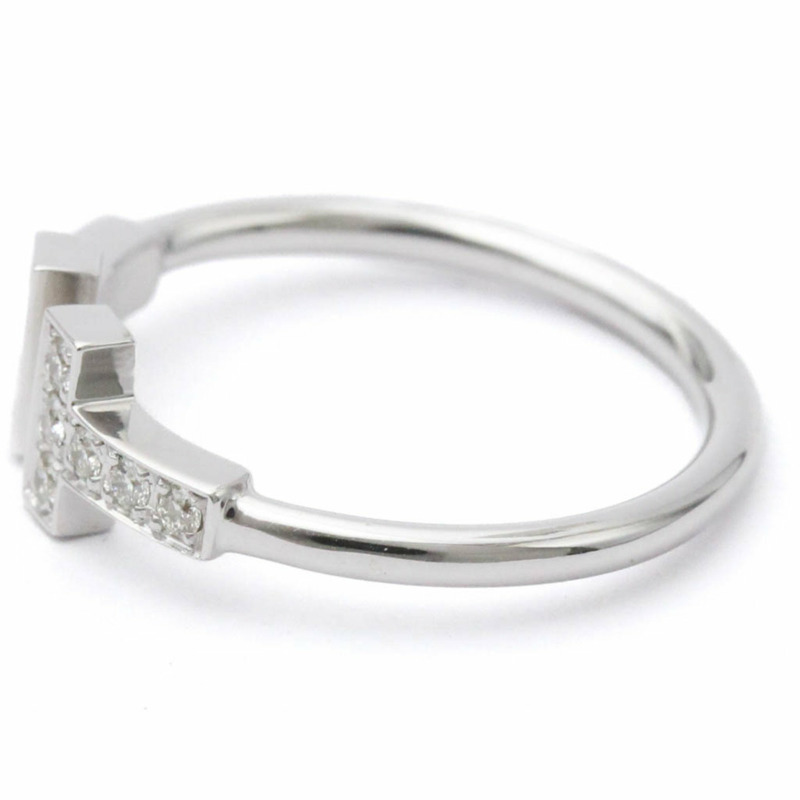 【日本直送】Tiffany T 線戒指白金 (18K) 時尚鑽石戒指銀-2