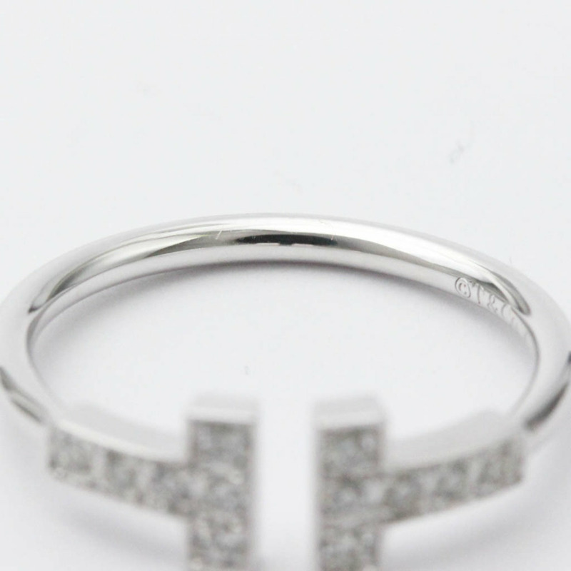 【日本直送】Tiffany T 線戒指白金 (18K) 時尚鑽石戒指銀-5