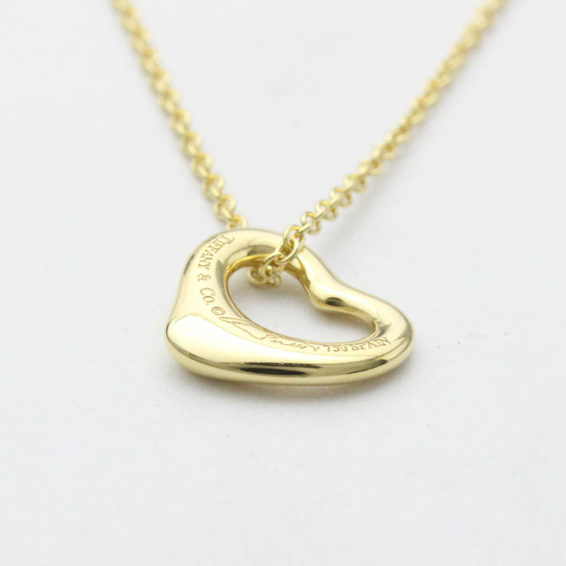 【日本直送】蒂芙尼 Open Heart 黃金 (18K) 無石男女時尚吊墜項鍊-4