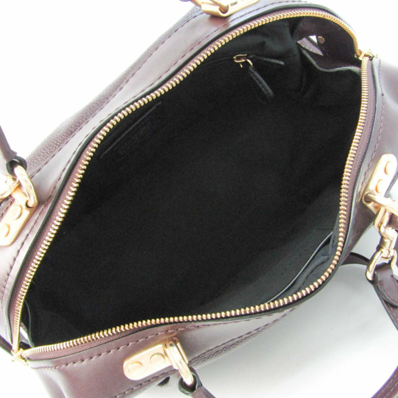 【日本直送】Coach Lane 69621 女士皮革手提包，單肩包深棕色-2