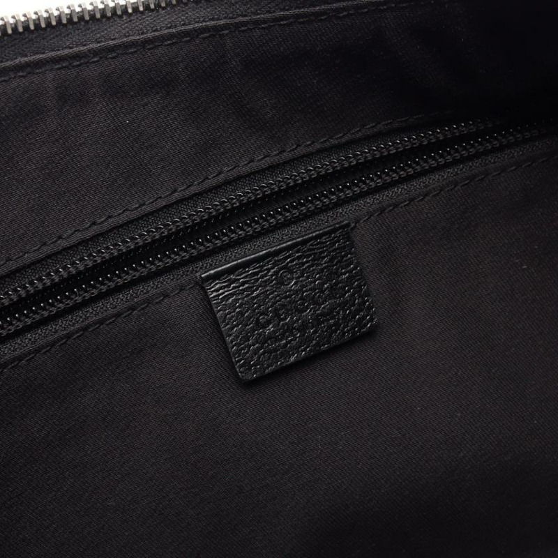 【日本直送】中古GUCCI[AB]GG帆布 肩包 真皮 黑色-3