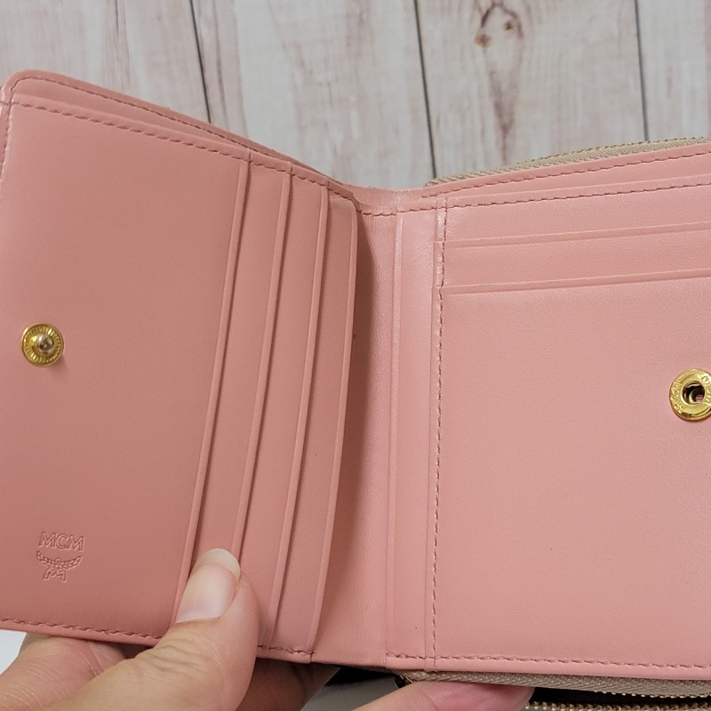MCM 短夾 錢包 雙面兔子錢包-4