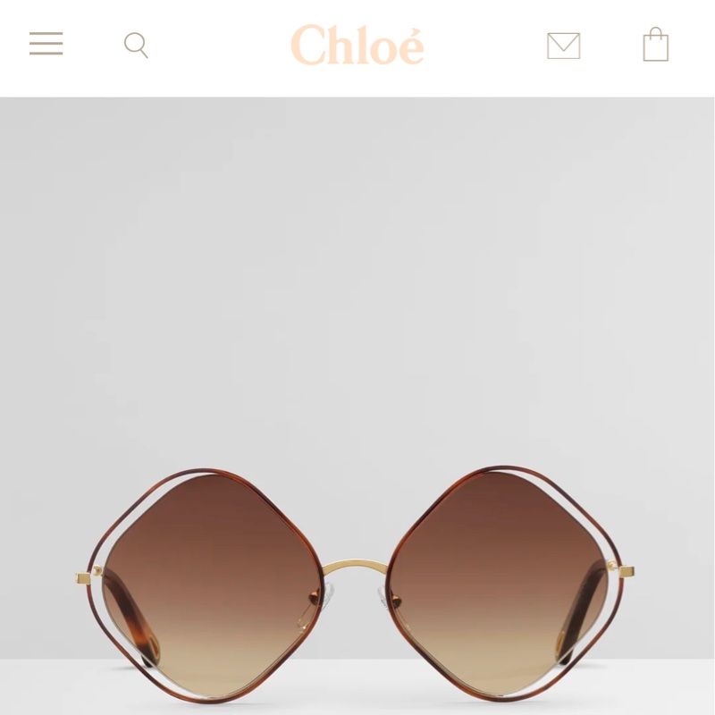 （出售）Chloe鏤空 四邊 超熱銷墨鏡 灰藍色-4