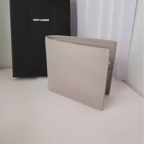 YSL 灰色短夾