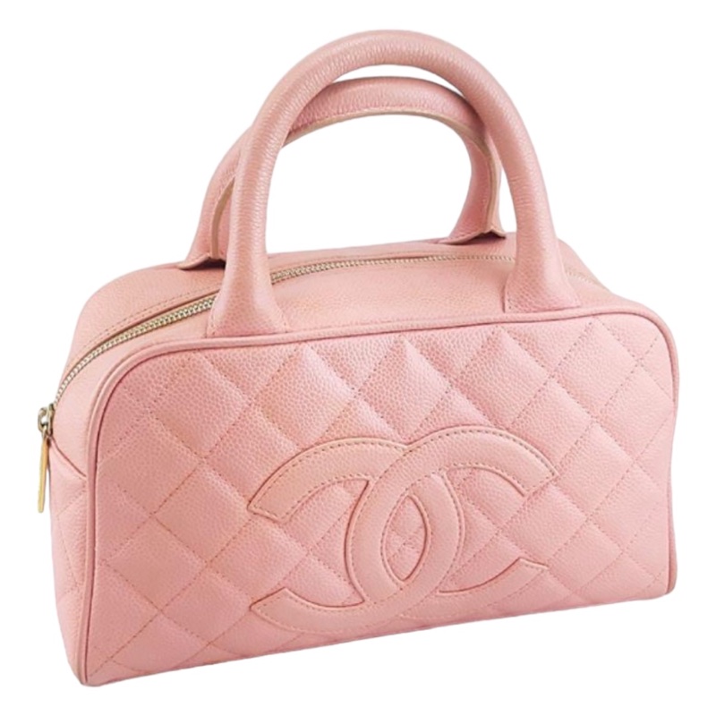 🍒Chanel荔枝皮波士頓包 2F230306-1-1