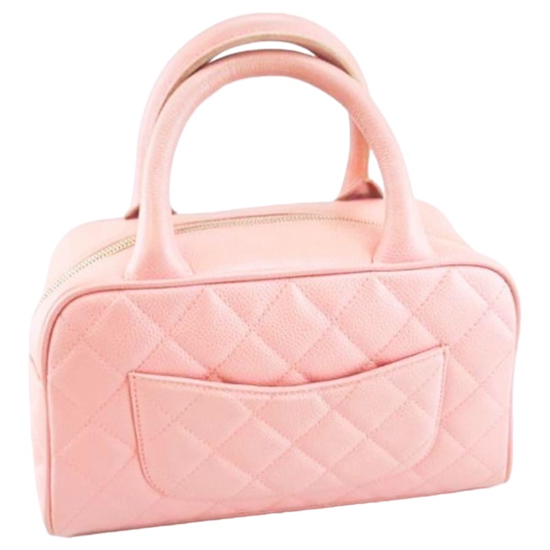 🍒Chanel荔枝皮波士頓包 2F230306-1-2