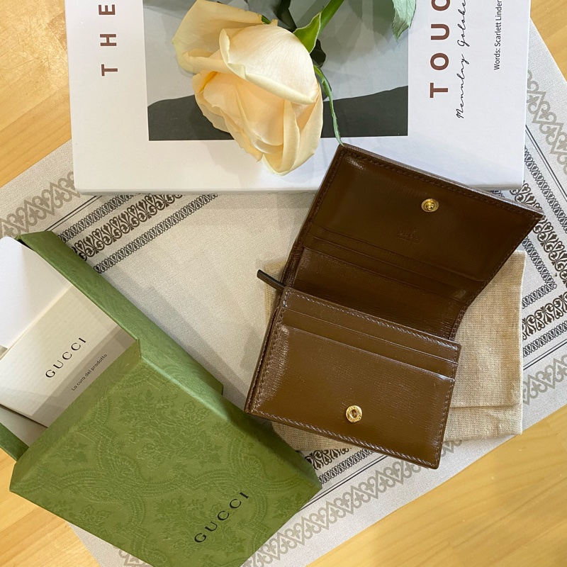 ［幾乎全新！］Gucci Horsebit 1955 leather wallet-2