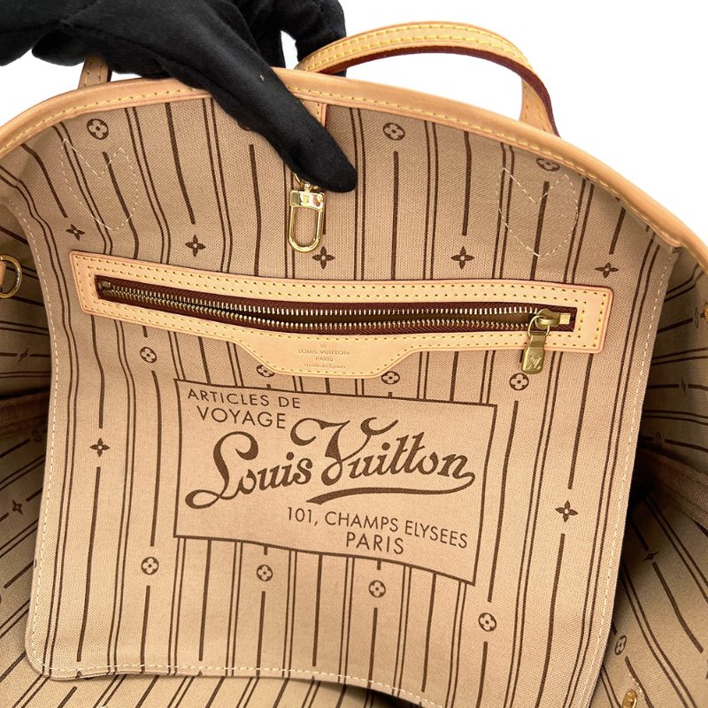 【LV】Neverfull MM 老花手提包 托特包-6