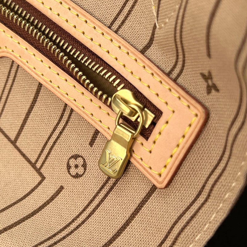 【LV】Neverfull MM 老花手提包 托特包-9