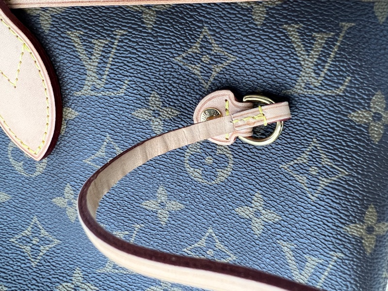 【LV】Neverfull MM 老花手提包 托特包-11