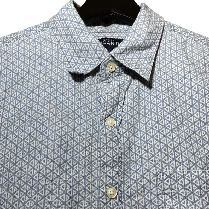 顛復古⚡️美國J.CREW三角幾何拼貼圖型短袖襯衫❤️男女皆可F0307011-1