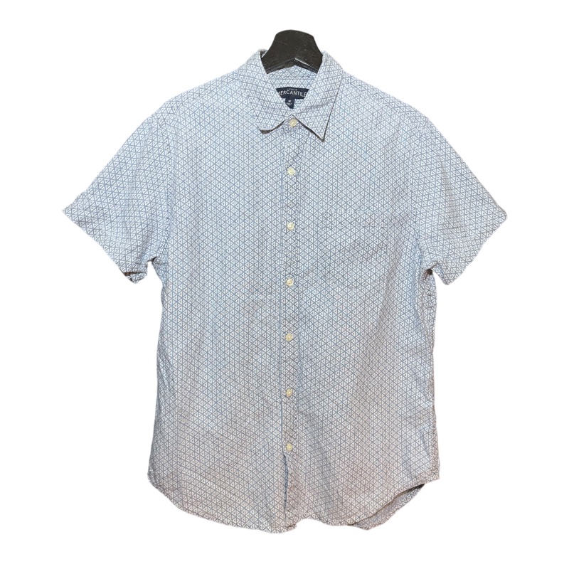 顛復古⚡️美國J.CREW三角幾何拼貼圖型短袖襯衫❤️男女皆可F0307011-2