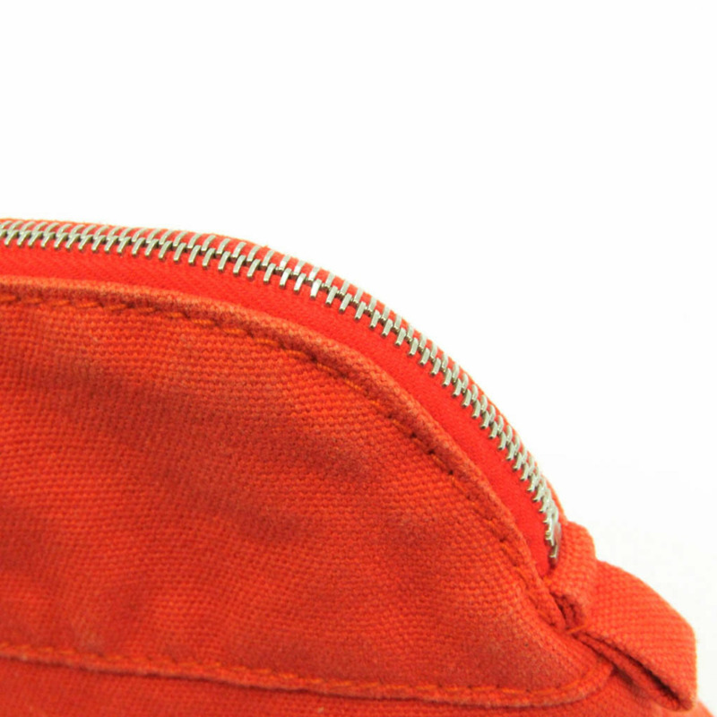 【日本直送】Hermes Bolide Mini 女士棉質皮革手拿包 棕色、橙色-5