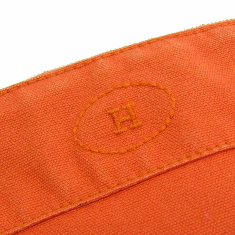 【日本直送】Hermes Bolide Mini 女士棉質皮革手拿包 棕色、橙色-6