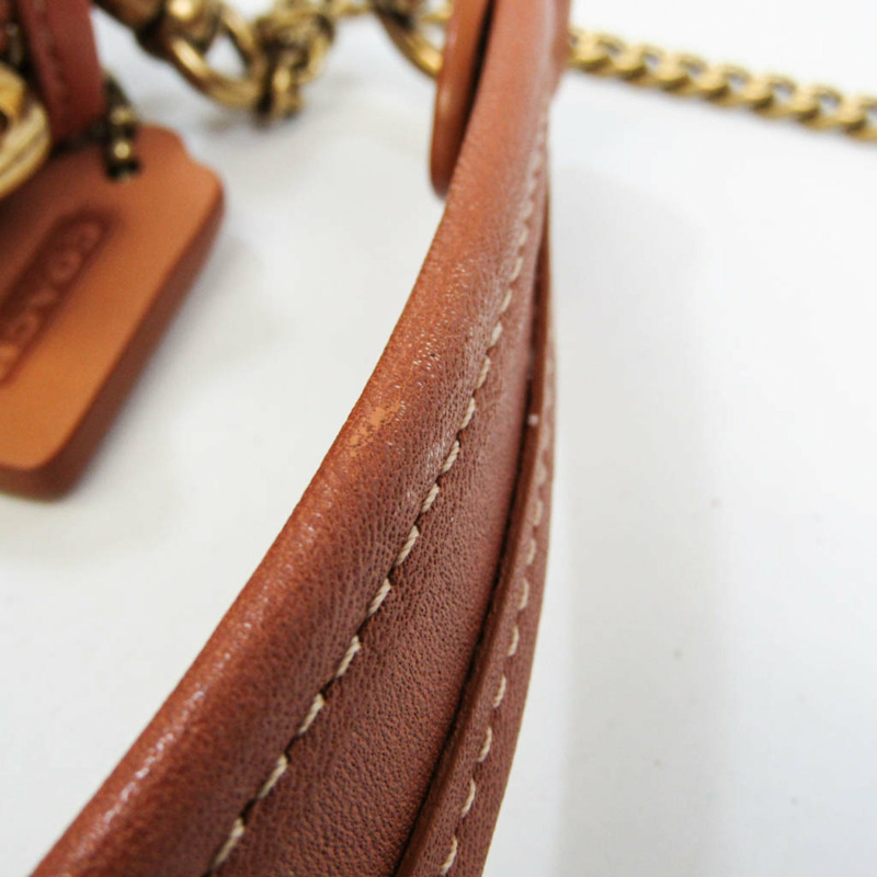 【日本直送】Coach Swinger 20 C2643 女士皮革手提包,單肩包 棕色-7