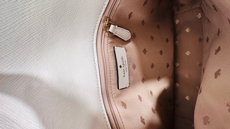 KATE SPADE 兩用手提側背包 奶茶色-3