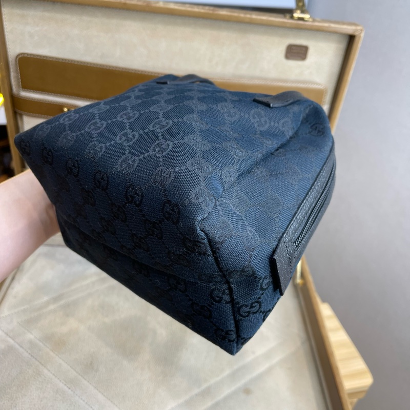 GUCCI gg supreme黑色老花帆布元寶手提包✨包況優超甜價-6