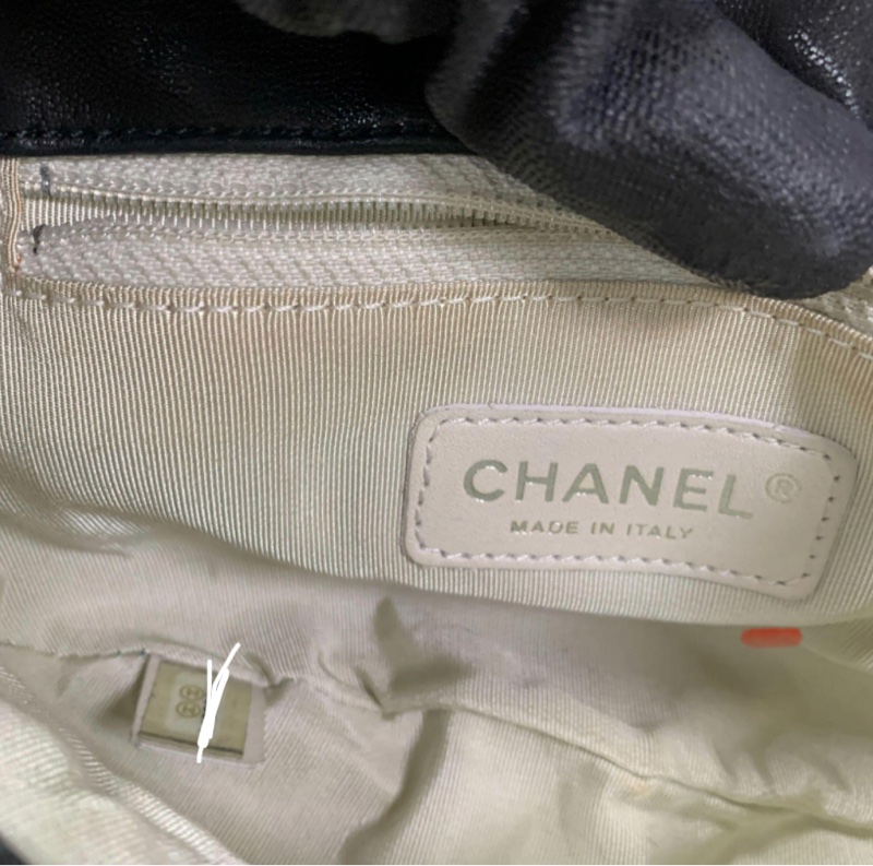 Chanel 香奈兒 南瓜包 雲朵包 黑銀 鏈條滾邊 鏈條包-12