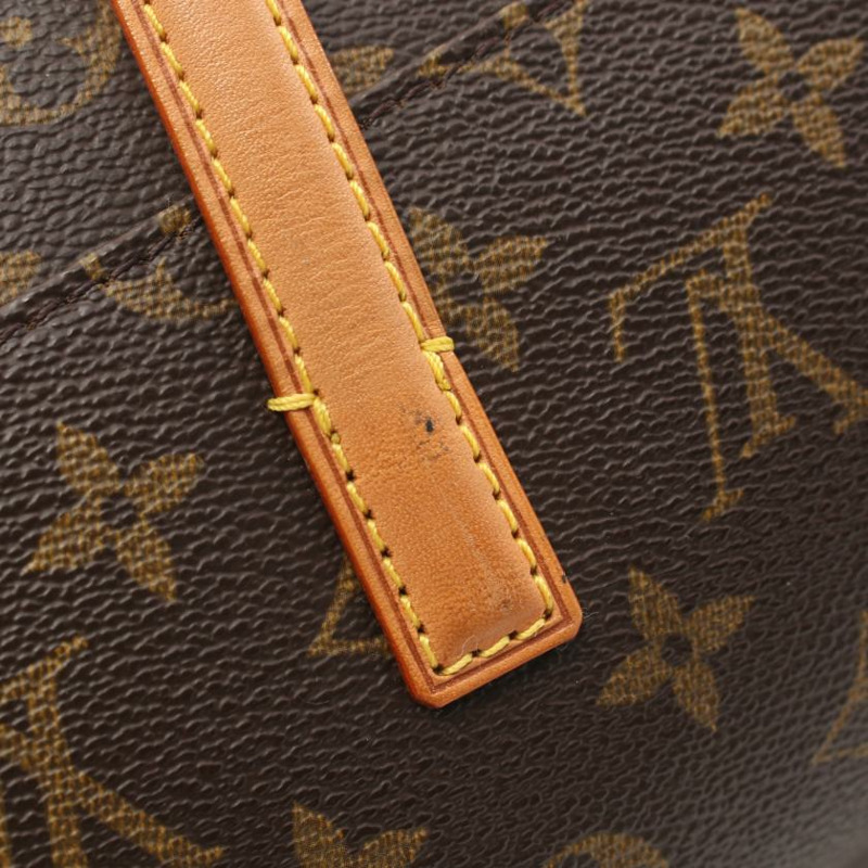 【日本直送】中古LOUIS VUITTON[AB]Sonatine 老花手提包 PVC 真皮 棕色-5