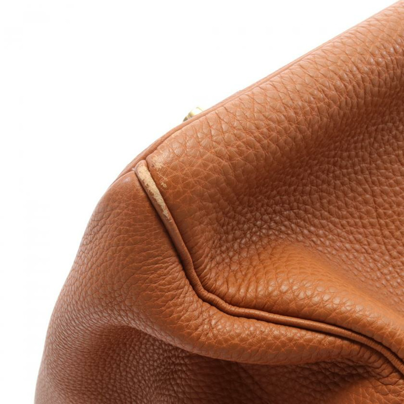 【日本直送】中古HERMES[B]Birkin 鉑金包40 金色 手提包 Togo小公牛皮 淺棕色 金色五金 □D刻印-4