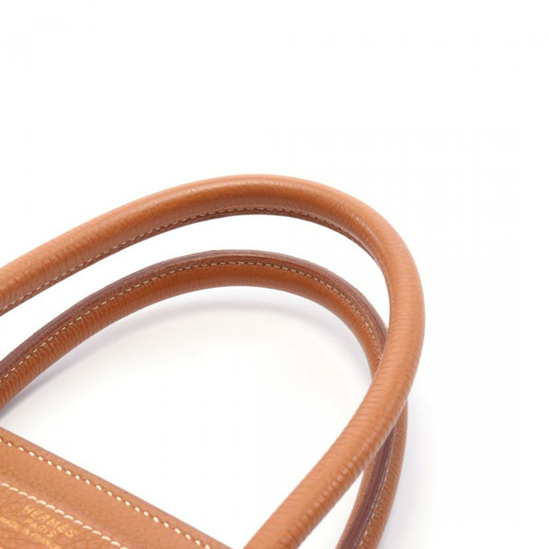 【日本直送】中古HERMES[B]Birkin 鉑金包40 金色 手提包 Togo小公牛皮 淺棕色 金色五金 □D刻印-8