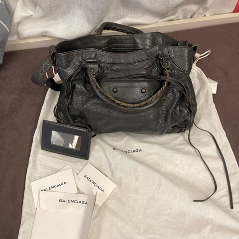 BALENCIAGA 巴黎世家 機車包 velo 附購證