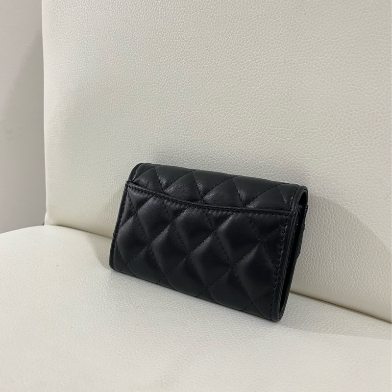 Chanel AP0214 黑色金釦零錢包-1
