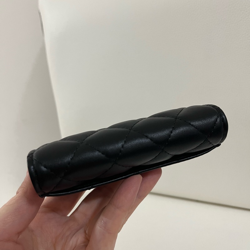 Chanel AP0214 黑色金釦零錢包-7