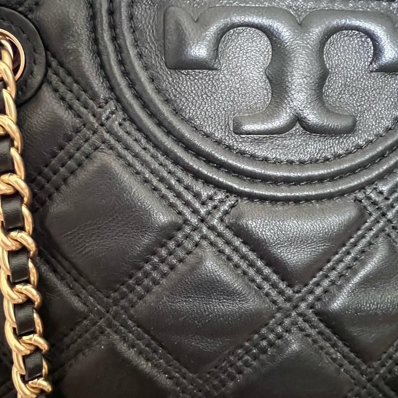 Tory Burch 菱格紋羊皮托特包-5