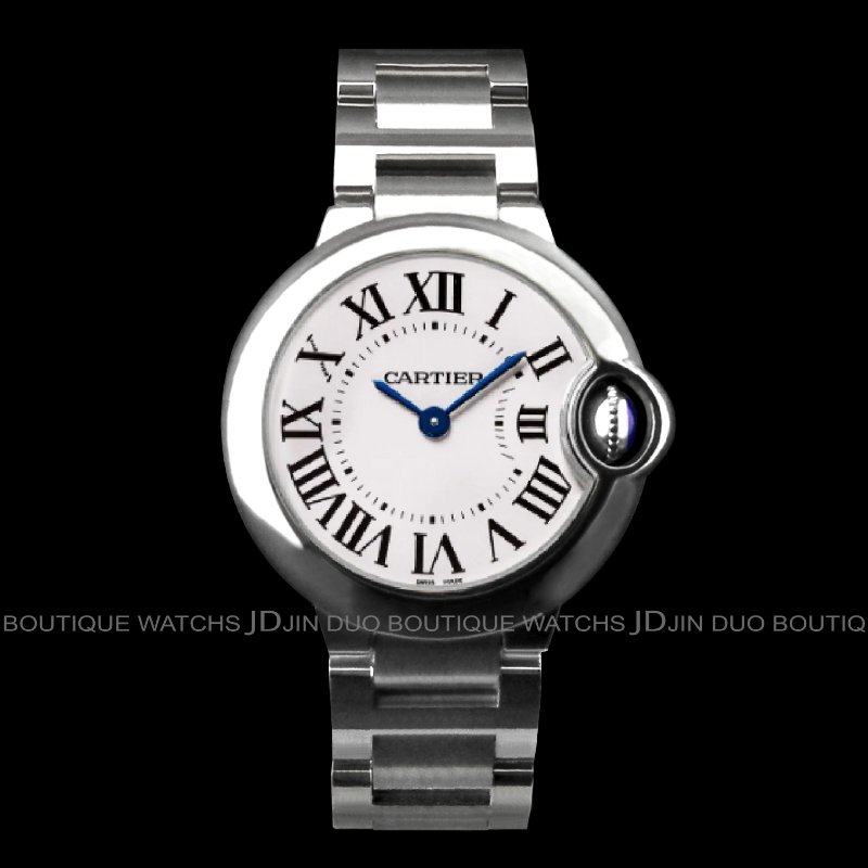 金鐸精品~W842 CARTIER 卡地亞 BALLON BLEU 28mm 小型款藍氣球 石英女用腕錶 近全新品-0