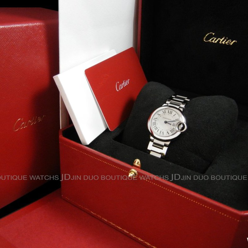 金鐸精品~W842 CARTIER 卡地亞 BALLON BLEU 28mm 小型款藍氣球 石英女用腕錶 近全新品-5