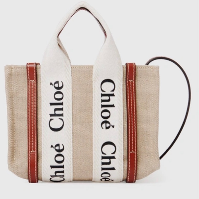 Woody 迷你帆布托特包-0