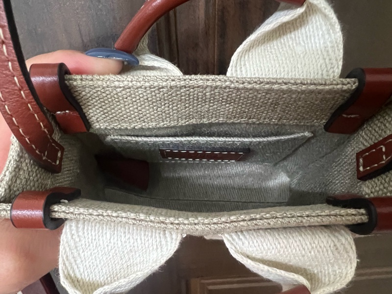 Woody 迷你帆布托特包-1