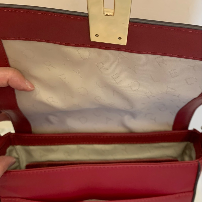 Radley 英國倫敦紅色鱷魚紋翻蓋包-6