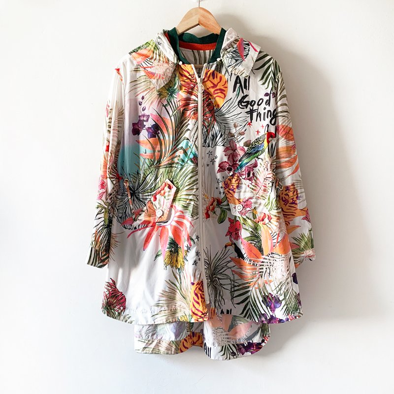 全新 JETEZO 獨特設計花樣長版外套 後腰身設計 可拆式連身帽 輕量透薄舒適 風衣 設計師品牌【壽司羊羊】精品-5